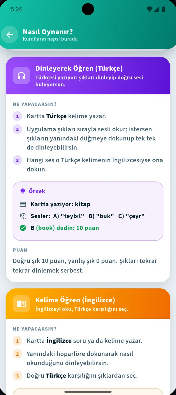 Learn with Fun: word-search puzzle — app screen