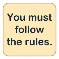 Picture for You must follow the rules. (Kurallara uymalısın.)
