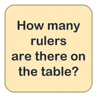 Picture for How many rulers are there on the table? (Masada kaç cetvel var?)
