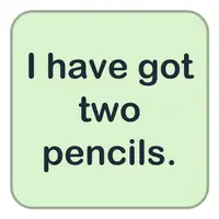 Picture for I have got two pencils. (İki kalemim var.)