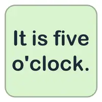 Picture for It is five o'clock. (Saat beş.)