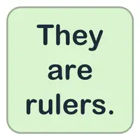 Picture for They are rulers. (Onlar cetvel.)