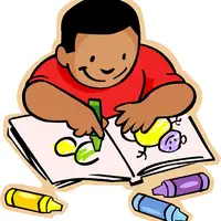 Coloring a book (Kitap boyamak) görseli