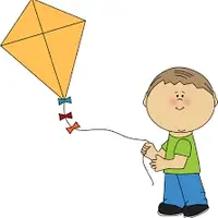 Flying a kite (Uçurtma uçurma) görseli