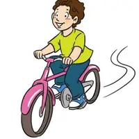 Riding a bike (Bisiklet sürme) görseli