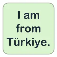 I am from Türkiye. (Ben Türkiyeliyim.) görseli
