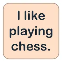 I like playing chess in the chess club. (Satranç kulübünde satranç oynamayı severim.) görseli