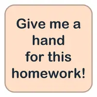 Give me a hand for this homework! (Bu ödevde bana yardım et!) görseli