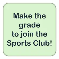 Make the grade if you want to join the Sports Club! (Spor Kulübüne katılmak istiyorsan başarılı ol!) görseli