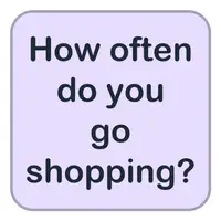 How often do you go shopping? (Ne sıklıkla alışverişe gidersin?) görseli