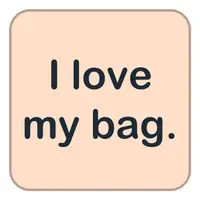 I love my bag. (Çantamı çok seviyorum.) görseli
