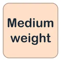 Medium weight (Orta kilolu) görseli