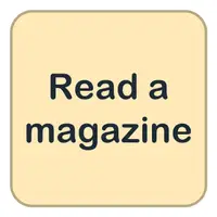 Read a magazine (Dergi okumak) görseli