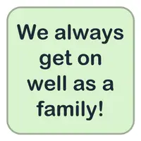 Picture for We always get on well as a family! (Ailecek her zaman iyi geçiniriz!)