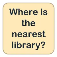 Picture for Where is the nearest library? (En yakın kütüphane nerede?)