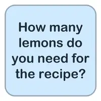 Picture for How many lemons do you need for the recipe? (Tarif için kaç limon gerekiyor?)