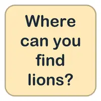 Picture for Where can you find lions? (Aslanları nerede bulabilirsin?)