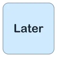 Later (Sonra, daha sonra) görseli
