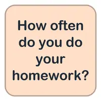 How often do you do your homework? (Ödevini ne sıklıkla yaparsın?) görseli