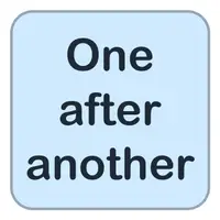One after another (Art arda, peş peşe) görseli