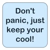 Don't panic, just keep your cool! (Panik yapma, sakin ol!) görseli