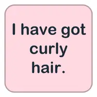 I have got curly hair. (Kıvırcık saçlarım var.) görseli