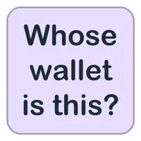 Whose wallet is this? (Bu kimin cüzdanı?) görseli