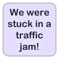 Picture for We were stuck in a traffic jam on the way to the concert! (Konsere giderken trafiğe takıldık!)
