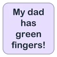 Picture for My dad has green fingers, his garden looks amazing! (Babamın eli çiçek tutar, bahçesi harika görünüyor!)