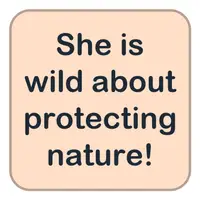 Picture for She is wild about protecting nature! (Doğayı korumaya bayılıyor!)