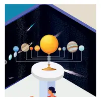 Solar system (Güneş sistemi) görseli