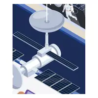 Space station (Uzay istasyonu) görseli